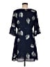 Paper Crown 100% Polyester Blue Casual Dress Size M - photo 2