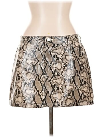 Le Lis Faux Leather Skirt (view 1)
