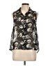 Royal Bones by Daang 100% Polyester Black Sleeveless Blouse Size L - photo 1