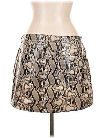 Le Lis Faux Leather Skirt (view 2)