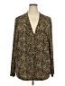 En Focus Animal Print Gold Long Sleeve Blouse Size 2X (estimated) - photo 1