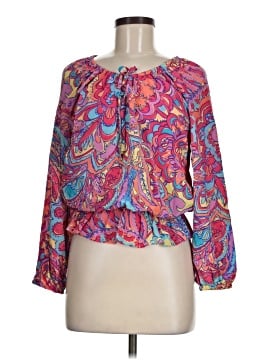 Lilly Pulitzer Long Sleeve Silk Top