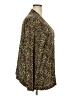 En Focus Animal Print Gold Long Sleeve Blouse Size 2X (estimated) - photo 4