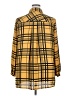 Susan Graver 100% Polyester Plaid Yellow Long Sleeve Blouse Size 20 - photo 2