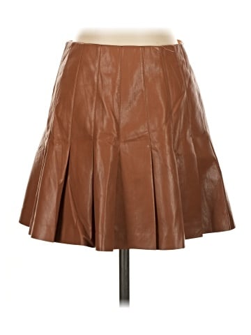 Alice + Olivia Faux Leather Skirt (view 1)