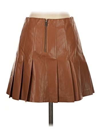 Alice + Olivia Faux Leather Skirt (view 2)