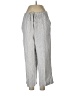 Gap Chevron-herringbone Gray Linen Pants Size Lg Petite - photo 1