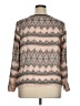 metaphor 100% Polyester Tan Long Sleeve Blouse Size XL - photo 2