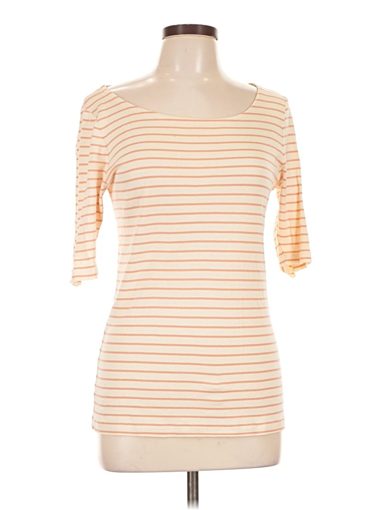 Pre-owned Jcrew 3/4 Sleeve T-shirt In Orange