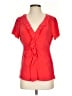 T Tahari Red Short Sleeve T-Shirt Size XS - photo 1