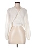 Soprano Ivory Long Sleeve Blouse Size M - photo 1