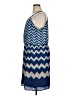 Luxology 100% Polyester Chevron-herringbone Blue Casual Dress Size XL - photo 5
