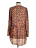 DR2 100% Polyester Orange Long Sleeve Blouse Size M - photo 2