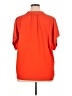 A New Day 100% Polyester Orange Short Sleeve Blouse Size XL - photo 2
