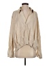 Zara Tan Long Sleeve Blouse Size S - photo 1