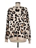 Entro Animal Print Tan Pullover Sweater Size M - photo 2