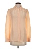 J.Crew 100% Silk Color Block Tan Long Sleeve Silk Top Size 4 - photo 1