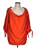 Old Navy Orange 3/4 Sleeve Blouse Size L - photo 1
