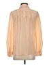J.Crew 100% Silk Color Block Tan Long Sleeve Silk Top Size 4 - photo 2
