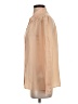 J.Crew 100% Silk Color Block Tan Long Sleeve Silk Top Size 4 - photo 5