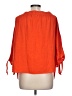 Old Navy Orange 3/4 Sleeve Blouse Size L - photo 2