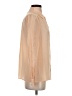 J.Crew 100% Silk Color Block Tan Long Sleeve Silk Top Size 4 - photo 4