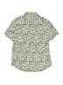 Crewcuts 100% Cotton Print Ivory Short Sleeve Button-Down Shirt Size 12 - photo 2