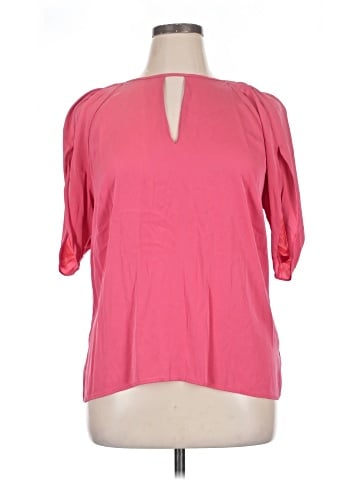 Lewit 3/4 Sleeve Silk Top (view 1)