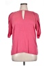 Lewit Pink 3/4 Sleeve Silk Top Size XL - photo 1