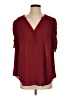 Torrid 100% Polyester Burgundy 3/4 Sleeve Blouse Size Lg Plus (0) - photo 1
