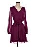 Express 100% Polyester Solid Burgundy Cocktail Dress Size XS - photo 1