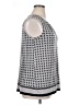 fleur bleue Silver Sleeveless Blouse Size 1X - photo 4