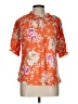 Assorted Brands Orange Short Sleeve Blouse Size L - photo 1