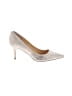 Ivanka Trump Metallic Silver Heels Size 10 - photo 1