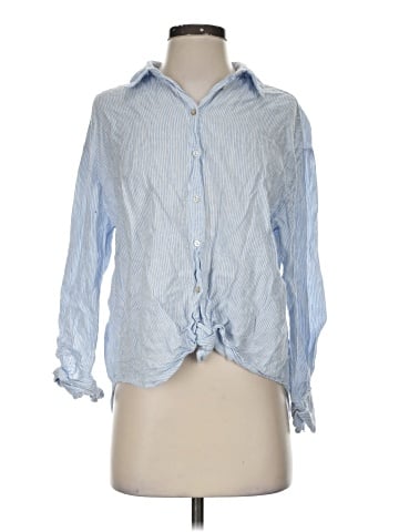 Zara Long Sleeve Button-Down Shirt (view 1)