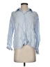 Zara Blue Long Sleeve Button-Down Shirt Size XS - photo 1