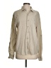 Magaschoni Solid Tan Long Sleeve Button-Down Shirt Size S - photo 1