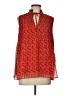 Max Studio 100% Polyester Red Sleeveless Blouse Size L (estimated) - photo 1