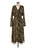 WAYF 100% Polyester Animal Print Brown Casual Dress Size M - photo 1