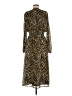 WAYF 100% Polyester Animal Print Brown Casual Dress Size M - photo 2