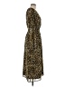 WAYF 100% Polyester Animal Print Brown Casual Dress Size M - photo 4