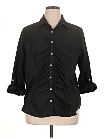 NY&C 3/4 Sleeve Button-Down Shirt (view 1)