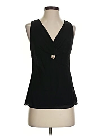 Identity by Lord & Taylor Sleeveless Silk Top (view 1)