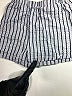 Shein 100% Cotton Stripes Gray Shorts Size 9-12 mo - photo 3