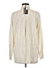 Assorted Brands Stripes Ivory Long Sleeve Blouse Size M - photo 2