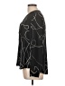 Calvin Klein 100% Polyester Graphic Black Long Sleeve Blouse Size L - photo 5