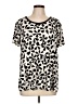 Elle Ivory Short Sleeve Blouse Size L - photo 1