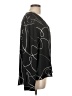 Calvin Klein 100% Polyester Graphic Black Long Sleeve Blouse Size L - photo 4