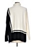 Reiss Color Block Ivory Turtleneck Sweater Size L - photo 2
