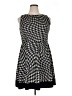 AB Studio Houndstooth Black Cocktail Dress Size XL - photo 1